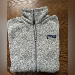 Patagonia grey zip up sweater jacket (S) - $50